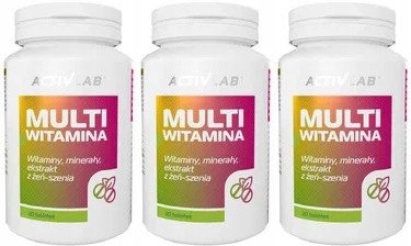 3x 30tabletek ACTIVLAB Multi Witamina KARTON
