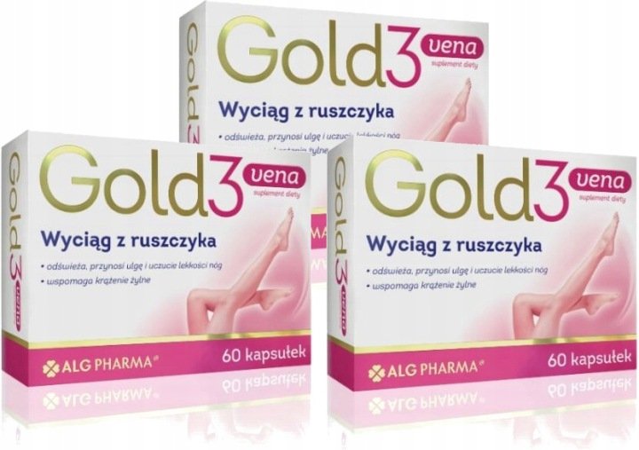 3x Alg Pharma Gold3vena 60 tabletek