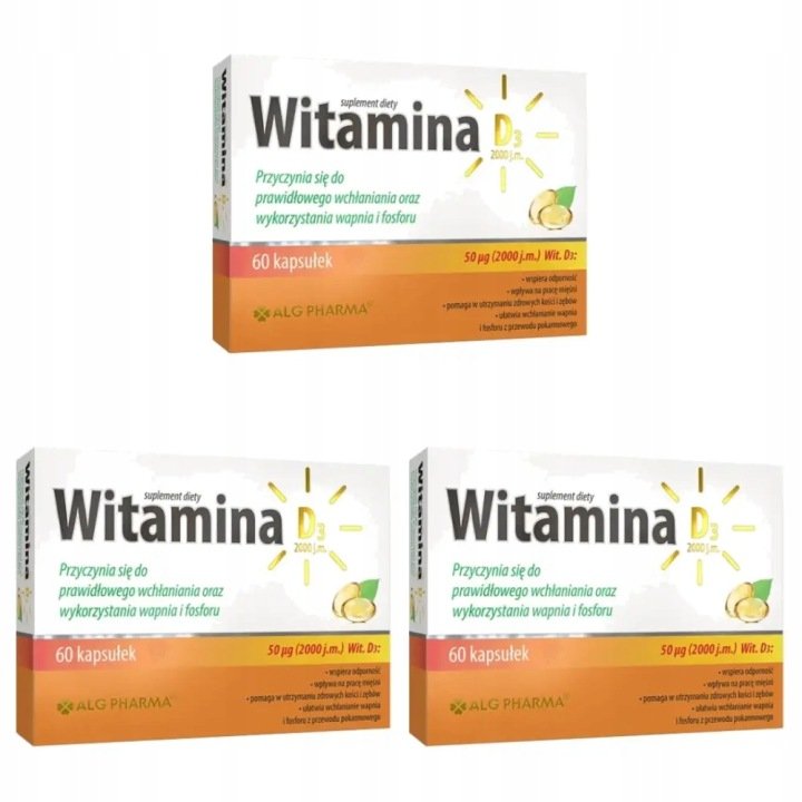 3x-Alg-Pharma-Witamina-D3-2000-j-m-60-kapsulek 3x Alg Pharma Witamina D3 2000 j.m., 60 kapsułek