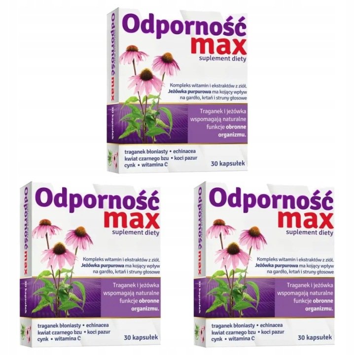 3x-Odpornosc-Max-30-kapsulek 3x Odporność Max, 30 kapsułek