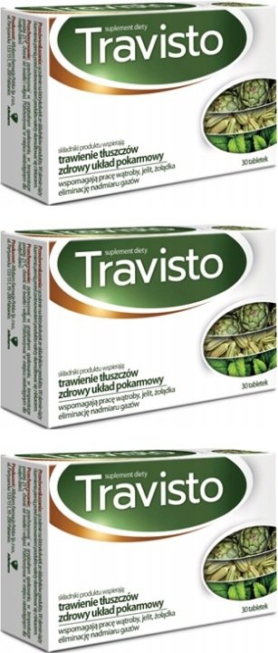 3x-TRAVISTO-Zdrowa-Watroba-Trawienie-30-tabletek 3x TRAVISTO Zdrowa Wątroba Trawienie 30 tabletek