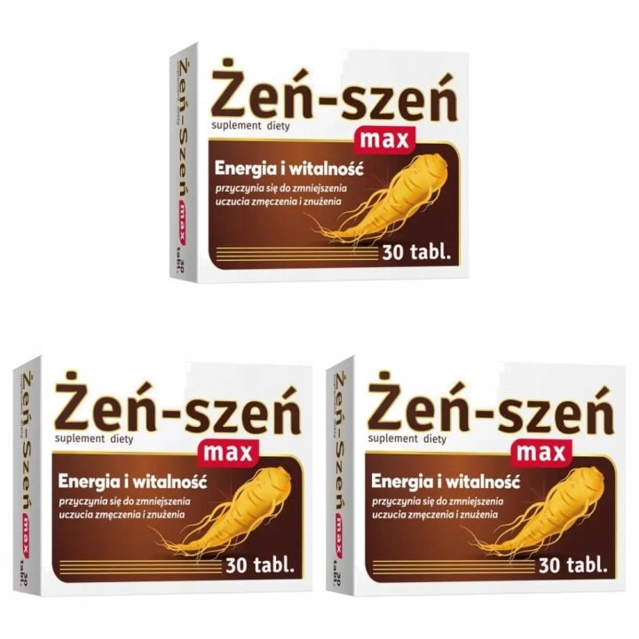 3x-Zen-Szen-Max-30-tabletek 3x Żeń-Szeń Max, 30 tabletek
