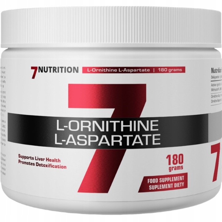 7NUTRITION-L-Ornithine-L-Aspartate-180g-Asparaginian-Ornityny-DATA-12-2026 7NUTRITION L-Ornithine L-Aspartate 180g Asparaginian Ornityny DATA 12/2026