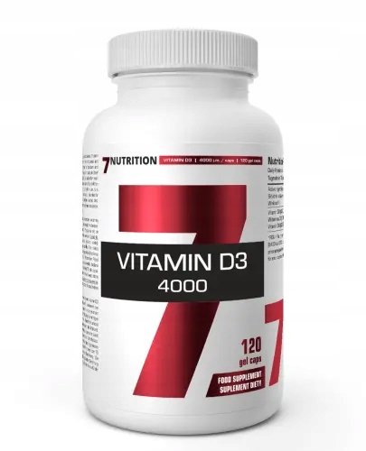 7NUTRITION-VITAMIN-4000-D3-WITAMINA-D-120-KAPSULEK 7NUTRITION VITAMIN 4000 D3 WITAMINA D 120 KAPSUŁEK