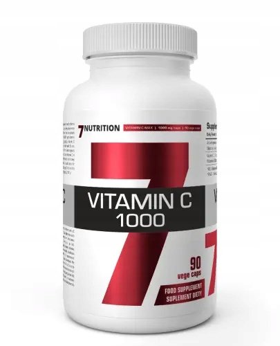 7NUTRITION-WITAMINA-C-1000-MG-90-VEGE-KAPSULKI 7NUTRITION WITAMINA C 1000 MG 90 VEGE KAPSUŁKI