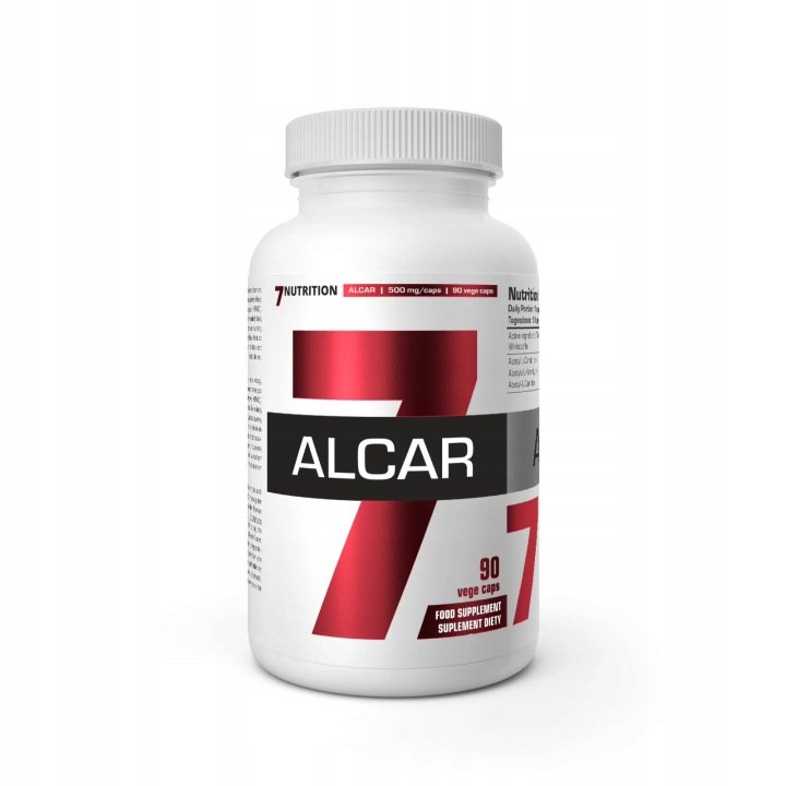 7Nutrition-ALCAR-500mg-90-vege-caps-L-Karnityna-Umysl-Odchudzanie 7Nutrition ALCAR 500mg 90 vege caps L-Karnityna Umysł Odchudzanie