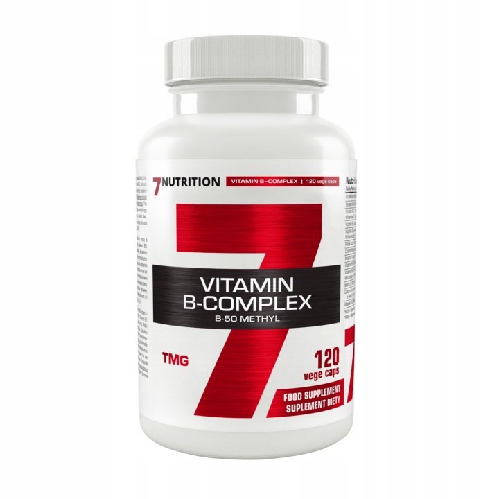 7Nutrition-B-Complex-B-50-TMG-Methyl-120caps-Uklad-Nerwowy-Zdrowie 7Nutrition B-Complex B-50 TMG Methyl 120caps Układ Nerwowy Zdrowie