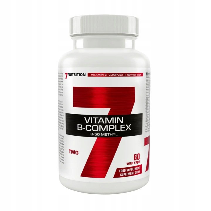 7Nutrition-B-Complex-B50-Methyl-60-caps-Kompleks-Witamin-B-Energia 7Nutrition B Complex B50 Methyl 60 caps Kompleks Witamin B Energia