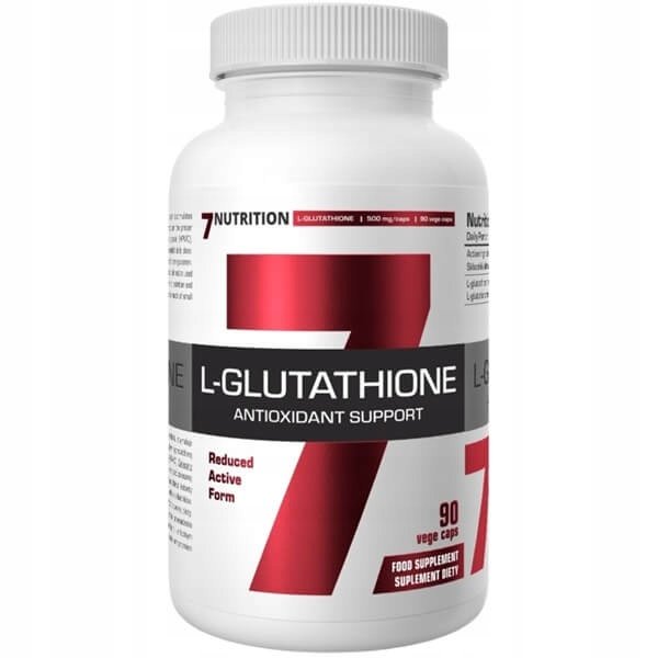 7Nutrition-L-Glutathione-500mg-L-glutation-zredukowany-90-kaps-vege 7Nutrition L-Glutathione 500mg L-glutation zredukowany 90 kaps. vege
