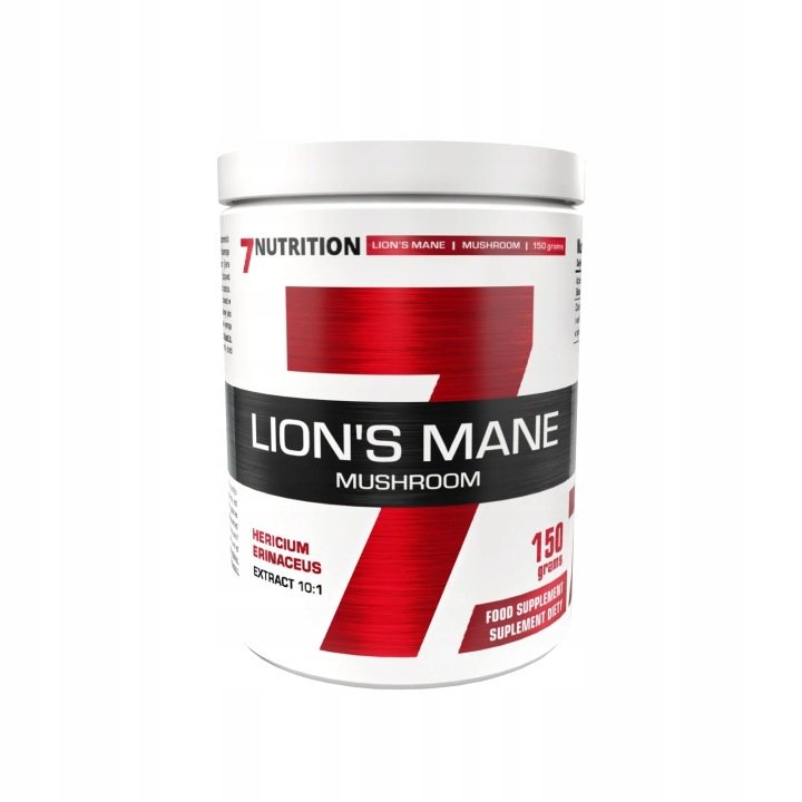 7Nutrition-Mushroom-Lions-Mane-10-1-150g-Soplowka-Jezowata-Odpornosc 7Nutrition Mushroom Lions Mane 10:1 150g Soplówka Jeżowata Odporność
