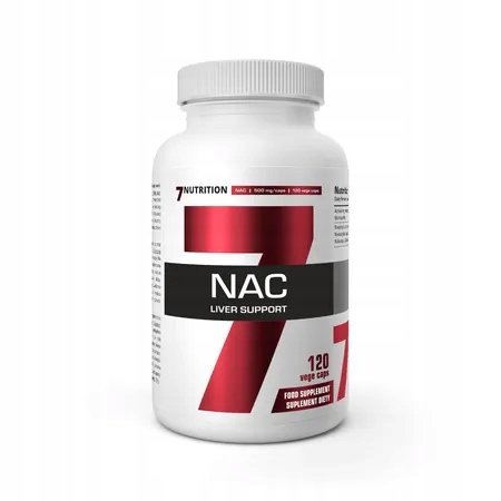 7Nutrition-NAC-150mg-Vit-C-120vcaps-N-acetylo-L-cysteina-Witamina-C 7Nutrition NAC 150mg + Vit C 120vcaps. N-acetylo L-cysteina Witamina C