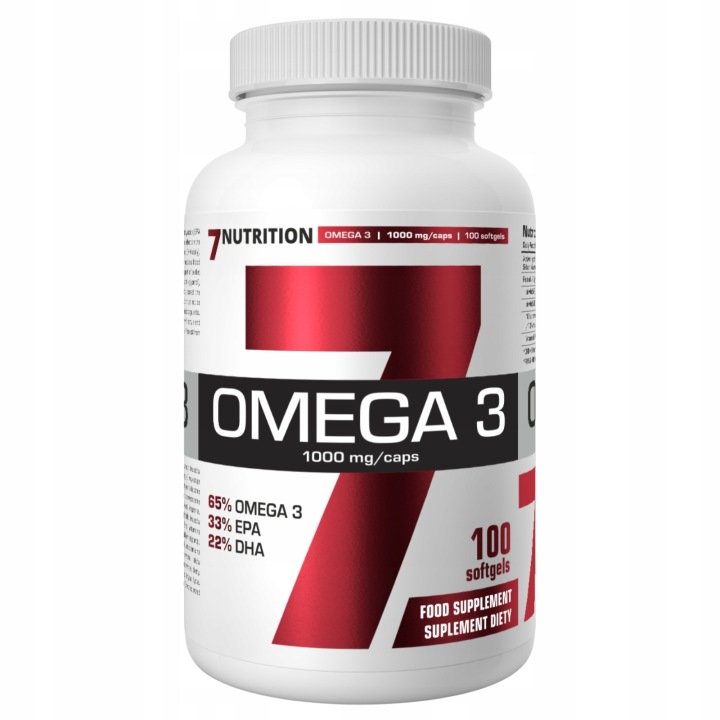 7Nutrition-Omega-3-1000-mg-100kapsulek-SERCE-MOZG-REGENERACJA-OLEJ-RYBI 7Nutrition Omega 3 1000 mg 100kapsułek SERCE / MÓZG / REGENERACJA OLEJ RYBI