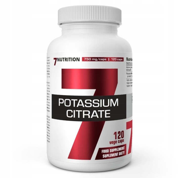 7Nutrition-Potassium-Citrate-120-kapsulek 7Nutrition - Potassium Citrate - 120 kapsułek