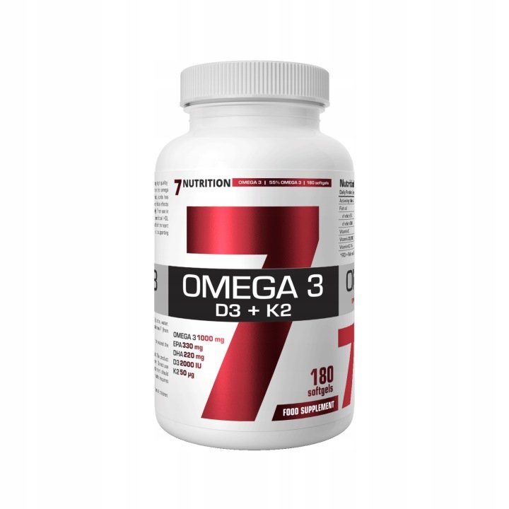 7nutrition-OMEGA-3-D3-K2-7Nutrition-180caps-naturalny 7nutrition OMEGA 3 D3 + K2 7Nutrition 180caps naturalny