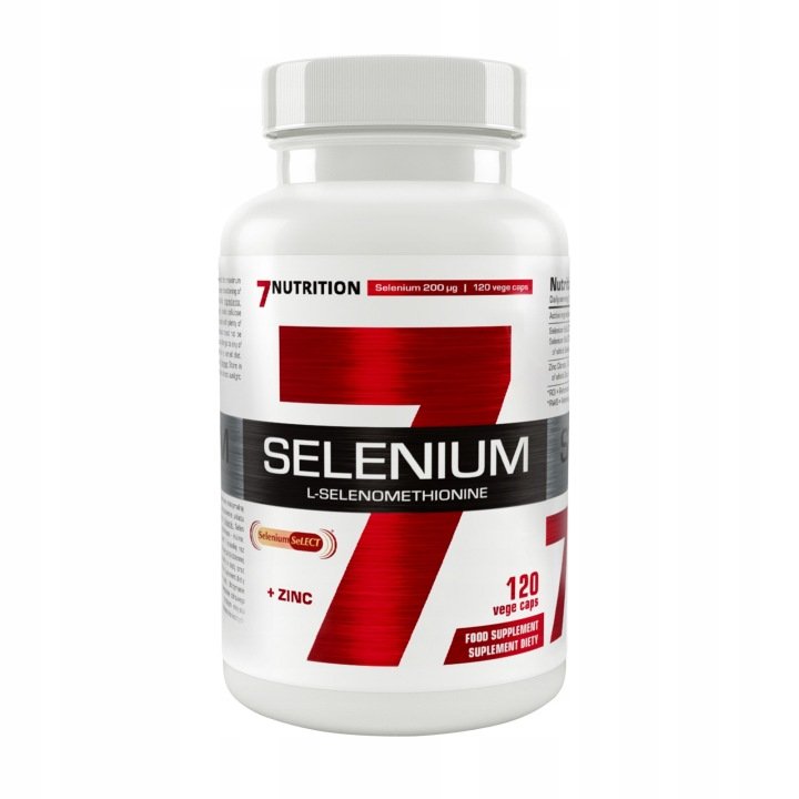 7nutrition-SELENIUM-SELECT-200MG-ZINC-120-VEGE-KAPS-SELEN-CYNK-TARCZYCA 7nutrition SELENIUM SELECT 200MG + ZINC 120 VEGE KAPS. SELEN CYNK TARCZYCA