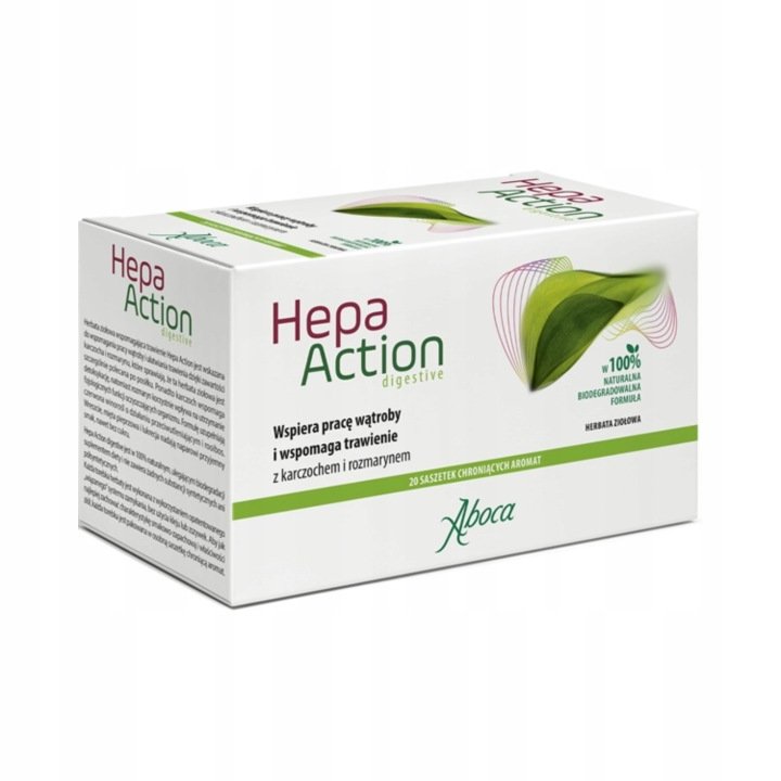 ABOCA Hepa Action Digestive, wspomaga funkcjonowanie wątroby, 20 saszetek