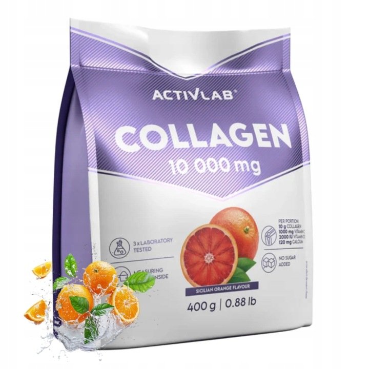 ACTIVLAB COLLAGEN 10000mg 400g KOLAGEN KRĄŻENIE MALTODEKSTRYNA WITAMINY C D