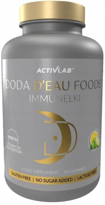 ACTIVLAB DODA D'EAU FOODS IMMUNELKI 60sz ŻELKI WITAMINA D3 4000 IU 07/2026