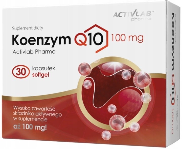 ACTIVLAB KOENZYM Q10 100 mg ENERGIA ODPORNOŚĆ ANTYOKSYDANT 30 kapsułek