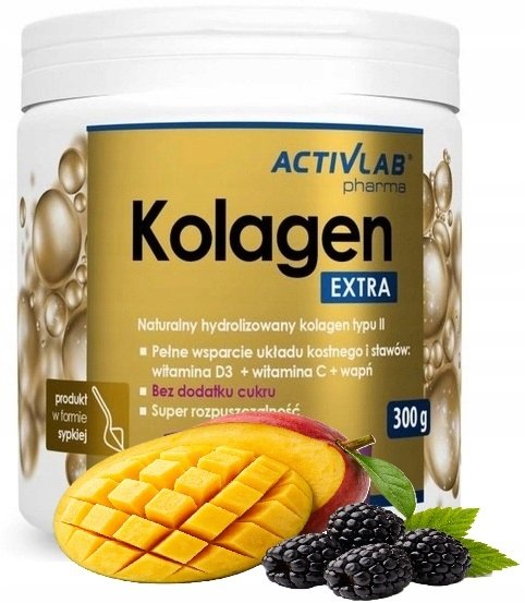 ACTIVLAB KOLAGEN EXTRA 300g ZDROWE STAWY KURACJA MANGO JEŻYNA