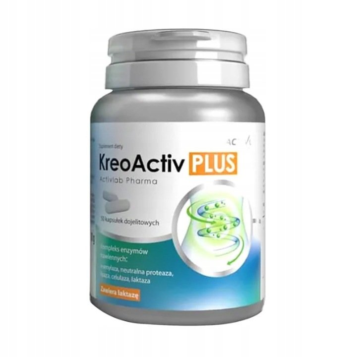 ACTIVLAB KREOACTIV PLUS NA TRAWIENIE UKŁAD POKARMOWY 50 KAPSUŁEK