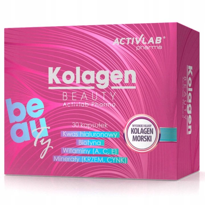 ACTIVLAB Kolagen Beauty - Suplement Diety - Włosy Skóra Paznokcie 30 kaps