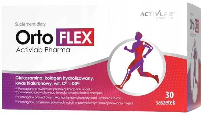 ACTIVLAB PHARMA OrtoFLEX GLUKOZAMINA KOLAGEN WITAMINA C NA STAWY 30 sasz.