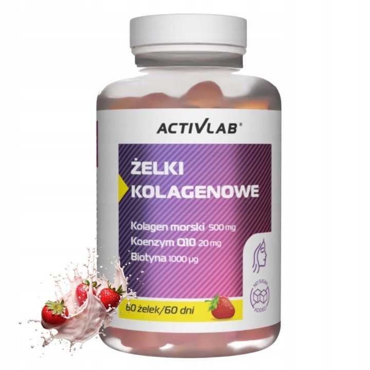 ACTIVLAB ŻELKI KOLAGENOWE – 60 ŻELEK DLA WSPARCIA STAWÓW I SKÓRY
