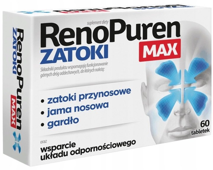 AFLOFARM-RenoPuren-ZATOKI-MAX-wsparcie-ukladu-odpornosciowego-60-tabletek AFLOFARM RenoPuren ZATOKI MAX wsparcie układu odpornościowego 60 tabletek