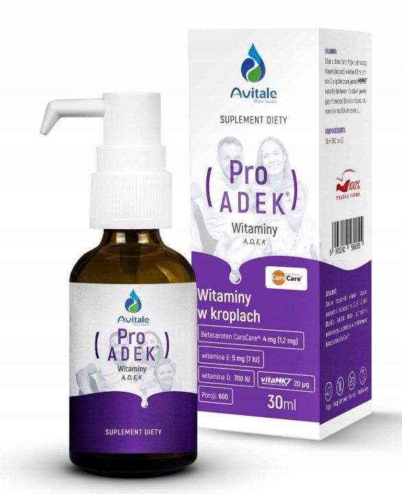 ALINESS ADEK COMPLEX witamina A D E K2 MK-7 krople