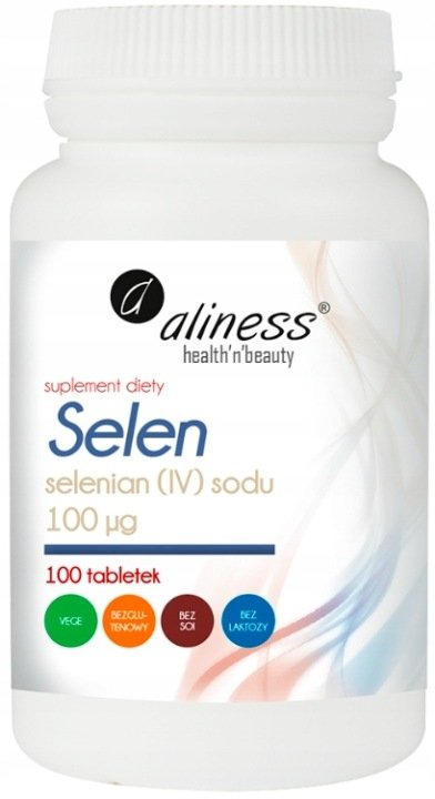 ALINESS-SELEN-100-uq-selenian-sodu-tarczyca-100-tabletek ALINESS SELEN 100 uq selenian sodu tarczyca 100 tabletek