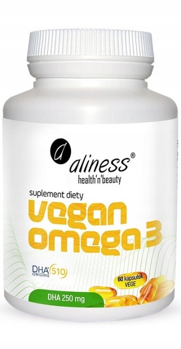 ALINESS-VEGAN-OMEGA-3-DHA-250mg-60kaps ALINESS VEGAN OMEGA 3 DHA 250mg - 60kaps