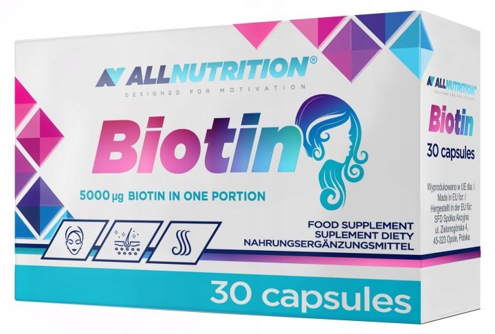 ALLNUTRITION-Biotin-30-kapsulek ALLNUTRITION Biotin 30 kapsułek