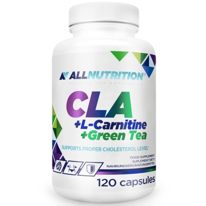 ALLNUTRITION-CLA-L-KARNITYNA-GREEN-TEA-120KAP-ODCHUDZANIE-CHOLESTEROL ALLNUTRITION CLA + L-KARNITYNA + GREEN TEA 120KAP ODCHUDZANIE CHOLESTEROL