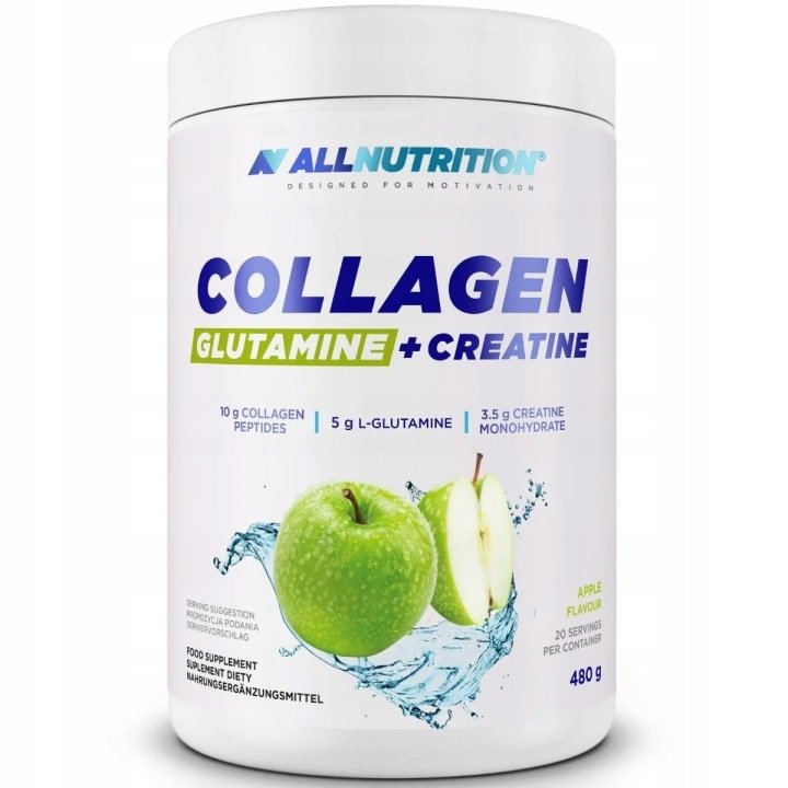 ALLNUTRITION-COLLAGEN-GLUTAMINE-CREATINE-480-g-JABLKO-KOLAGEN-10-000-mg ALLNUTRITION COLLAGEN GLUTAMINE + CREATINE 480 g JABŁKO KOLAGEN 10 000 mg