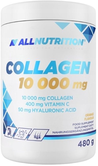 ALLNUTRITION-Collagen-10000-mg-kolagen-skora-stawy-pomarancza-480-g ALLNUTRITION Collagen 10000 mg kolagen skóra stawy pomarańcza 480 g