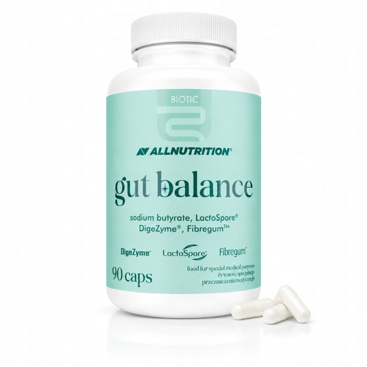 ALLNUTRITION-Gut-balance-maslan-sodu-zdrowe-jelita-trawienie-90-kapsulek ALLNUTRITION Gut balance, maślan sodu, zdrowe jelita, trawienie 90 kapsułek
