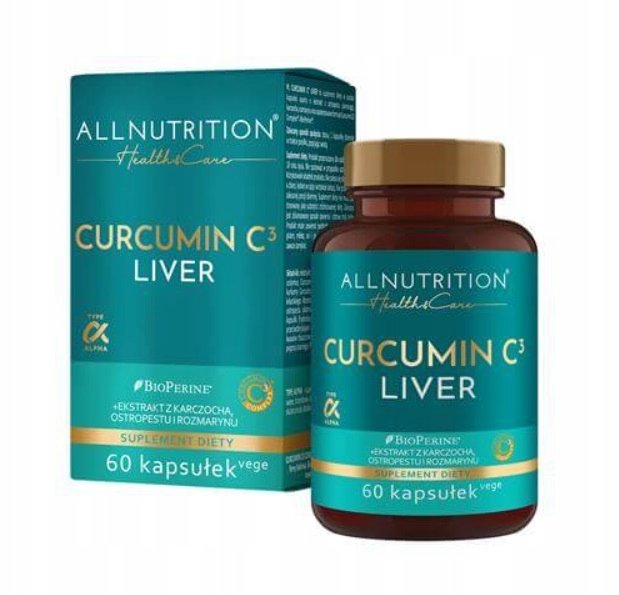 ALLNUTRITION-Health-Care-Curcumin-C3-Liver-Suplement-Diety-60-Kapsulek ALLNUTRITION Health&Care Curcumin C3 Liver Suplement Diety 60 Kapsułek