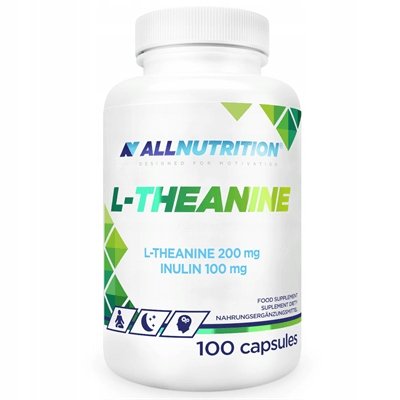 ALLNUTRITION-L-THEANINE-100-KAPSULEK-L-TEANINA-PAMIEC-KONCENTRACJA-STRES ALLNUTRITION L-THEANINE 100 KAPSUŁEK L-TEANINA PAMIĘĆ KONCENTRACJA STRES