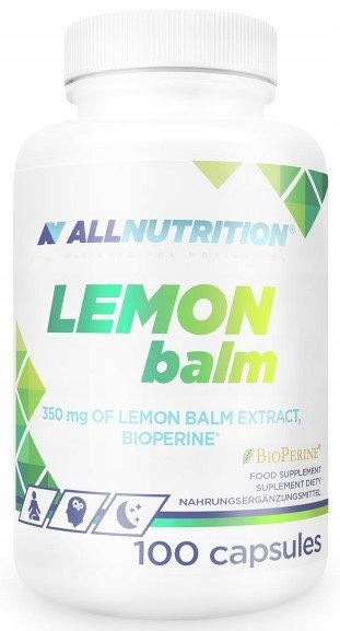ALLNUTRITION-Lemon-Balm-SEN-USPOKOJENIE-100-kapsulek ALLNUTRITION Lemon Balm SEN USPOKOJENIE 100 kapsułek
