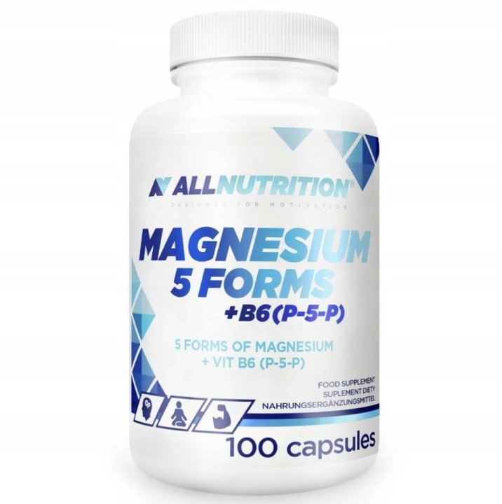 ALLNUTRITION-MAGNESIUM-5-FORMS-B6-P-5-P-100KAPS-MAGNEZ-WITAMINA-B6 ALLNUTRITION MAGNESIUM 5 FORMS + B6 (P-5-P) 100KAPS MAGNEZ+WITAMINA B6