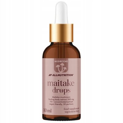 ALLNUTRITION MUSHROOMS MAITAKE DROPS 30ml EKSTRAKT Z GRZYBA MAITAKE KROPLE