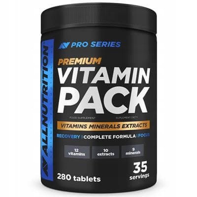 ALLNUTRITION PRO SERIES PREMIUM VITAMIN PACK 280 TABLETEK WITAMINY MINERAŁY