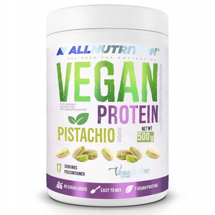 ALLNUTRITION-Vegan-Protein-smak-pistacja-500g ALLNUTRITION Vegan Protein smak pistacja 500g