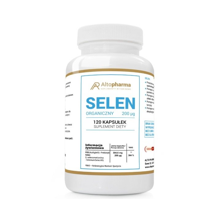 ALTO-PHARMA-Selen-organiczny-200g-120-kapsulek ALTO PHARMA Selen organiczny 200µg 120 kapsułek
