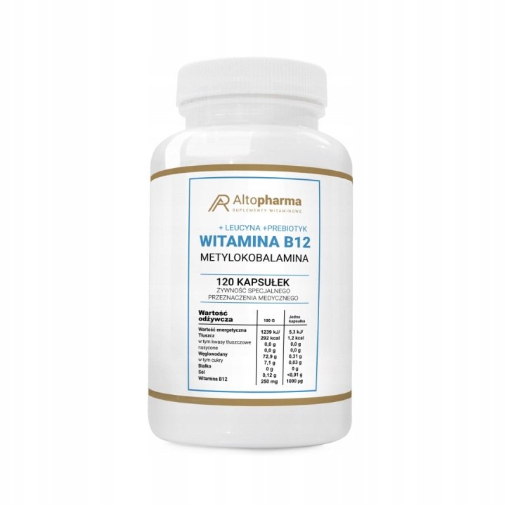 ALTO-PHARMA-Witamina-B12-1000g-Metylokobalamina-120-kapsulek ALTO PHARMA Witamina B12 1000µg Metylokobalamina 120 kapsułek