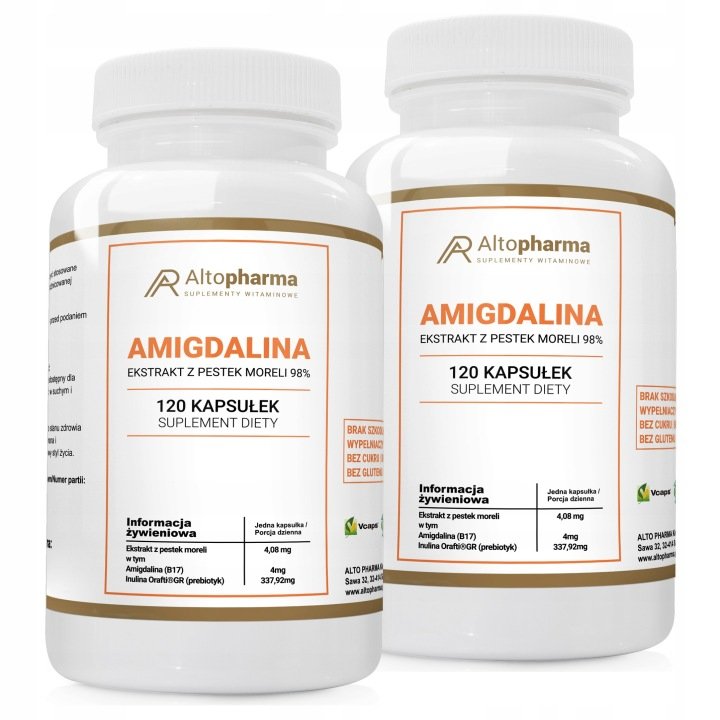 AMIGDALINA-B17-4-mg-PREBIOTYK-Pestki-Moreli-Regeneracja-Rownowaga-240-kap AMIGDALINA B17 4 mg + PREBIOTYK Pestki Moreli Regeneracja Równowaga 240 kap
