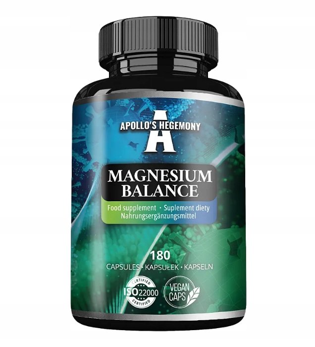 APOLLO-HEGEMONY-Magnesium-Balance-180-kaps-cztery-formy-magnezu APOLLO HEGEMONY Magnesium Balance 180 kaps. - cztery formy magnezu