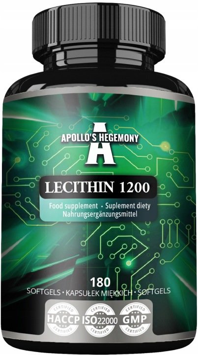 APOLLO-S-HEGEMONY-Lecithin-1200-180-kaps-Lecytyna APOLLO'S HEGEMONY Lecithin 1200 180 kaps. Lecytyna
