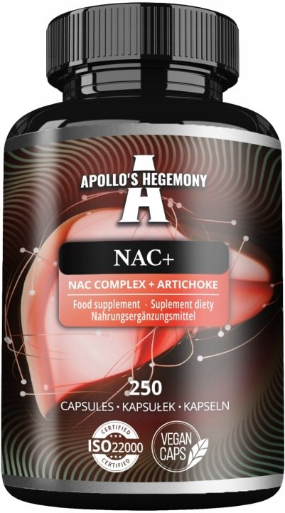 APOLLO-S-HEGEMONY-NAC-250-kaps-N-acetylocysteina-Karczoch APOLLO'S HEGEMONY NAC+ 250 kaps. N-acetylocysteina Karczoch